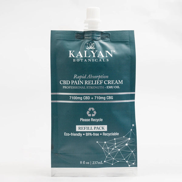 CBD Pain Relief Cream 237ml /8oz Refill Pouch