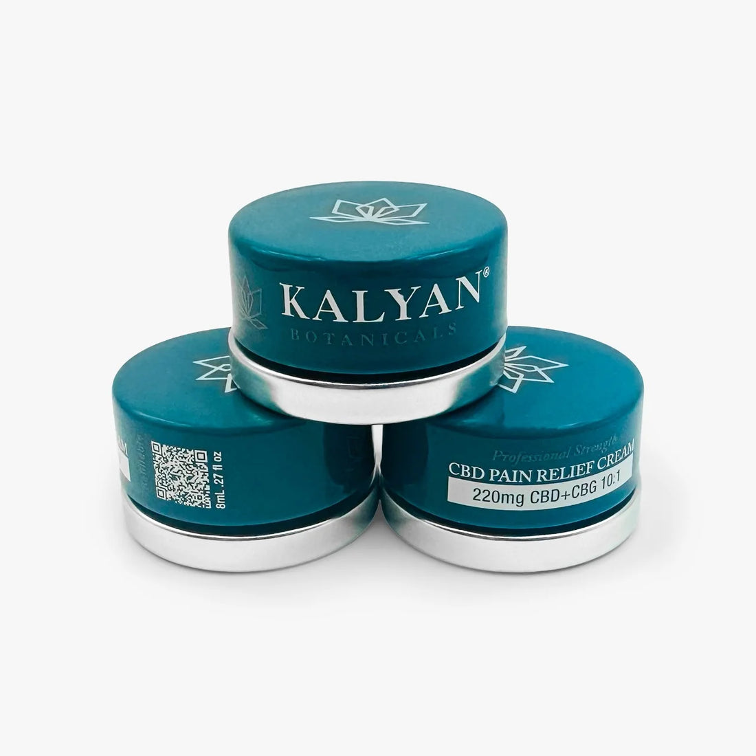 50 Pack Kalyan CBD+CBG Pain Relief Cream Treatment Jars - Professional Use